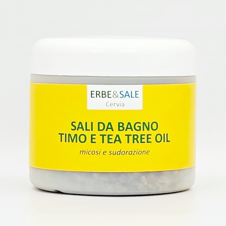 SALI DA BAGNO TIMO E TEA TREE OIL – Erbe & Sale – 500 gr